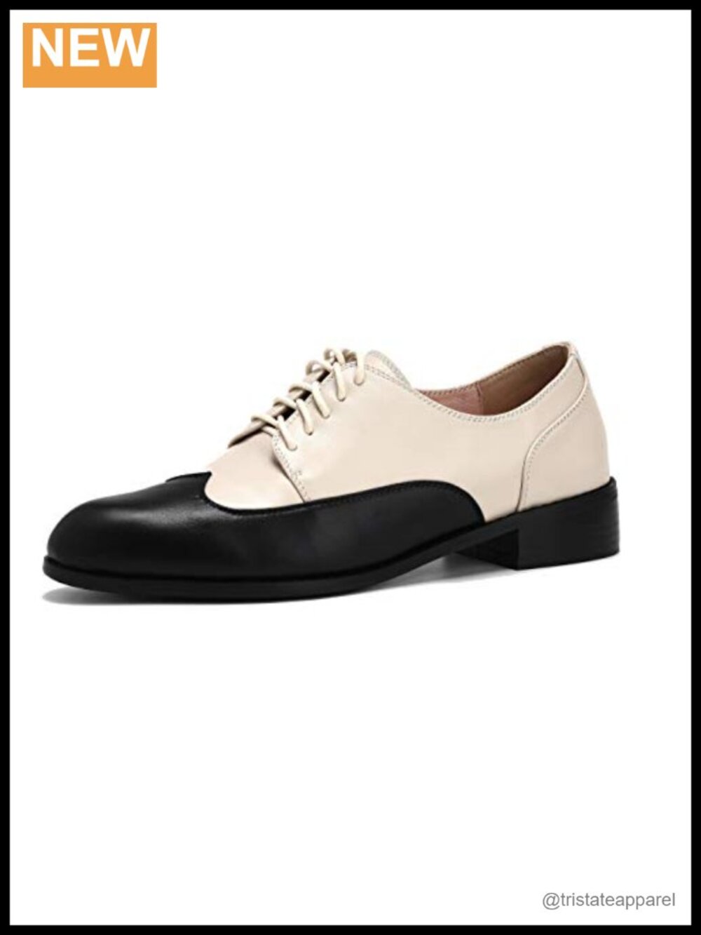 Leather Pointed Toe Lace Up Oxfords Low Heel Dress Office Shoes